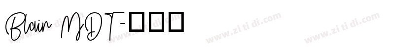 Blair MDT字体转换
